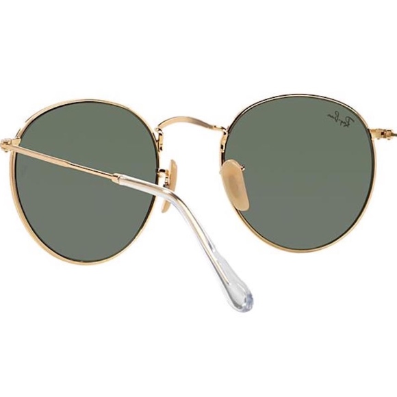 NEW RAY BAN ROUNDED GOLD SUNGLASSES RB 3447 001